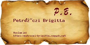 Petróczi Brigitta névjegykártya